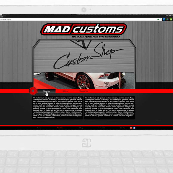 Mad Customs Web Site